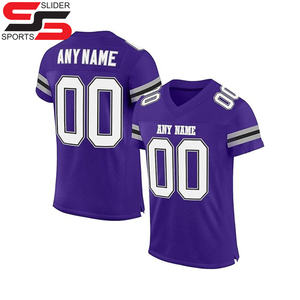 Camiseta de fútbol americano sublimada de último diseño al por mayor camiseta de uniforme americano de tendencia superior - Product Image 6