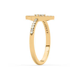 แหวนเพชรทองหรูหราหรูหราและหรูหราในห้องปฏิบัติการ - Product Image 6