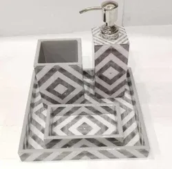 Juegos de baño de lujo con incrustaciones de hueso para Hotel clásico europeo, accesorios para uso en la cocina del hogar, venta al por mayor disponible - Product Image 5