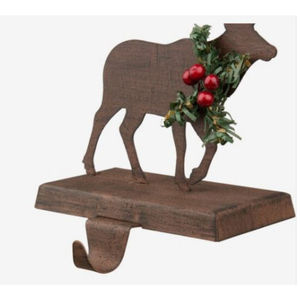 Porte-bas design vintage en forme de renne porte-stock créatif en métal cintre en gros décor de noël crochets de bas - Product Image 4