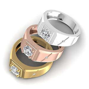 Bague de luxe en argent sterling 925 entièrement glacée personnalisée coupe ronde Leb Grown Diamond pour mariage ou fête - Product Image 6