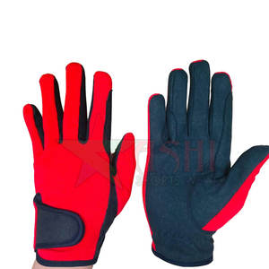 Gants d'équitation en cuir d'hiver personnalisés avec logo de marque privée, respirants, légers, imperméables, doigts entiers - Product Image 1