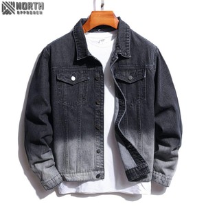 Vestes en jean confortables de couleur noire pour hommes les plus populaires avec prix bon marché bonne qualité dans le prix de gros vestes en jean à vendre - Product Image 1