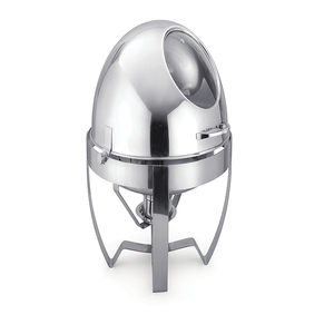 Rectangular Silver Roll Top Chafing Dish With <b>Stand</b> Electric Heating Buffet Display Temperature <b>Control</b> Manual - Product Image 6