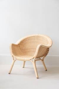 Eco-Friendly Rattan Arm <b>Chair</b> for Home Office <b>Living</b> <b>Room</b> Bedroom-Stylish Leisure Coffee <b>Chair</b> Chaise <b>Lounge</b> - Product Image 3