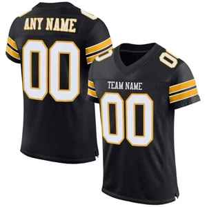 2025 Uniforme de sport personnalisé Maillot de football américain respirant avec nom et numéro brodés - Product Image 6