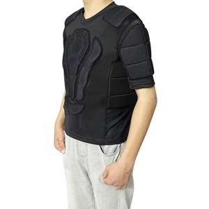 Chemise de sport rembourrée personnalisée, vêtements de sport de compression protecteurs, chemise en gros - Product Image 2