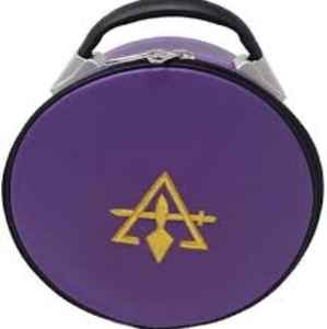 Estuches de Cuero Cuadrados Lisos Bordados a Mano de la Más Alta Calidad, Estuche para Sombrero Fez Royal Select Master Crown, LUMINARY EMBROIDERERS - Product Image 6