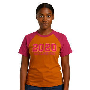 100 algodón oro Delta Psi Rho Sorority manga raglán camiseta año de fundación 2020 ropa de vida griega cómoda camiseta informal - Product Image 1