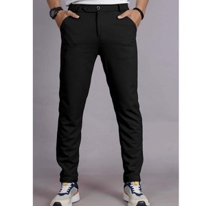 Venta al por mayor Slim-Fit Tobillo-Longitud pantalones elásticos de los hombres con cierre de doble botón Bolsillos laterales Moderno Casual Semi-Formal Wear - Product Image 6