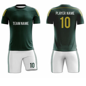 Uniforme de fútbol Deportivo hecho a medida para hombres, cuello en V, secado rápido, Media manga, equipo de fútbol para adultos - Product Image 3