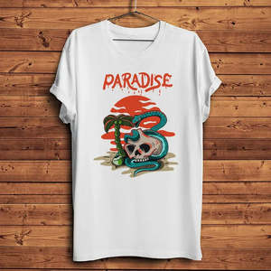 เสื้อยืดฟิตเนสลายงูโครงกระดูกนกกระเรียน พิมพ์ลายบนผ้าเจอร์ซีย์ น้ำหนัก 200-300 กรัม วิธีการพิมพ์แบบสกรีน - Product Image 4