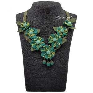 Le collier à la mode İğne Oyası de Nuray Kolye Turkuaz - Product Image 1