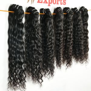 Extensiones de cabello de templo indio virgen 100%, paquetes de Remy de onda profunda rizada de la mejor calidad, onda de cuerpo recto, Super onda disponible - Product Image 5