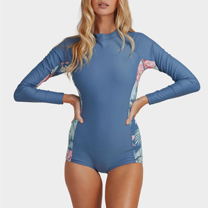 T-shirt Rashguard à Compression à manches longues pour femmes Short serré Slim Jersey Vêtements de sport pour la Protection solaire 220g Natation décontractée - Product Image 6