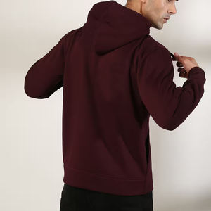 Sweat à capuche pour hommes sur mesure coupe ample tenue décontracté d'hiver lourd et surdimensionné avec logo brodé OEM/ODM sérigraphie personnalisée - Product Image 5