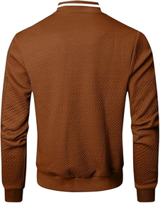 Veste décontractée légère pour homme, coupe ample, veste bomber élégante - Product Image 4