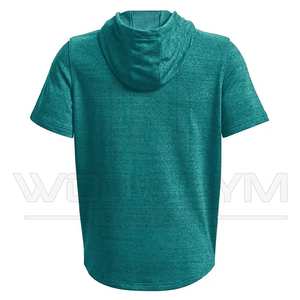 Wholesale <b>Men</b> Sportswear Hoodie Custom Thermal Lightweight Cotton Polyester Short Sleeves <b>Pullover</b> Plain Solid <b>Men's</b> Hoodies - Product Image 6