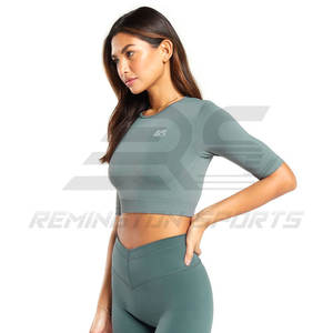 Top corto hecho de alta calidad para mujer, Top corto para uso en exteriores, Top corto para mujer, Top corto para mujer más vendido - Product Image 2