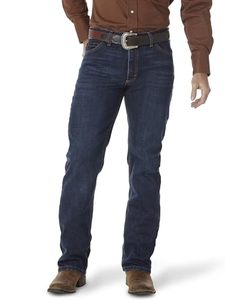Jeans de Mezclilla para Hombre, Corte Recto, Lavado Oscuro, Algodón de Peso Medio, Corte Regular, Estilo Casual, para Otoño - Product Image 1