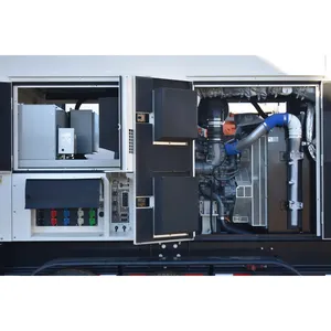 Groupe électrogène diesel 320 kW avec sélecteur de tension, sorties multi-raccords, remorquable, pour usage commercial, alimentation de secours - Product Image 4