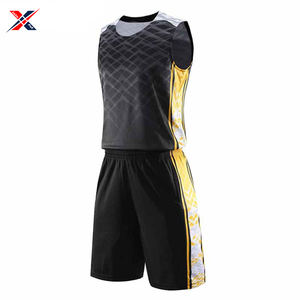 Maillot de basket-ball unisexe à séchage rapide pour adultes, vêtements de sport imprimés en polyester 100%, meilleure vente, ensemble grande taille à prix compétitif - Product Image 2