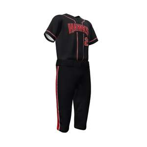Diseño de logotipo personalizado Ropa de equipo de béisbol Conjuntos de uniformes Poliéster transpirable con absorción de humedad Impreso Sublimación Jersey Pant - Product Image 5