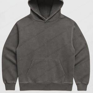 เสื้อฮู้ดดี้แบบสั่งทำพิเศษ ล้างสีแบบแอซิดวอช ผ้าฝ้าย 100% เนื้อหนา ทรงหลวม ไหล่ตก พิมพ์ลายสกรีน ขายส่ง เสื้อฮู้ดดี้ผู้ชาย - Product Image 5