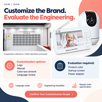 Moniteur Bébé 5 Pouces Double Mode avec Écran Local et Application Tuya, Projet OEM ODM avec Emballage Personnalisé pour la Localisation Régionale