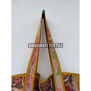 Handmade New Women's Designer Cotton Kantha Quilted <b>Bag</b> Custom Logo Pattern Fashionable Purses for Shopping - Product Image 3