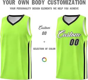 Vente chaude Maillots de basket-ball pour hommes Nom de l'équipe personnalisé Numéro Logo Tissu respirant à séchage rapide OEM Fournisseur d'uniformes en gros - Product Image 3