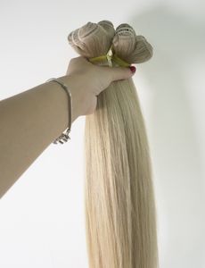 ผมต่อแบบยุโรป 100% เวอร์จิ้น เรมี่ คุณภาพสูง เย็บสองชั้นด้วยเครื่องจักร ไม่ผ่านการแปรรูปด้วยสารเคมี จัดส่ง DHL FEDEX UPS ขายส่ง ขายปลีก - Product Image 4