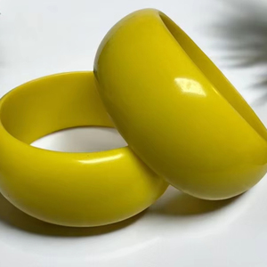 Brazalete de resina, joyería de diseñador de moda, brazalete completo de color de resina, regalo, mármol, ámbar, Irregular, otra pulsera para mujeres y niñas - Product Image 2