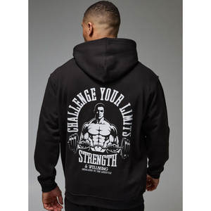 Sweat à capuche personnalisé de haute qualité, de couleur unie, lourd et surdimensionné, grande taille, sweat à capuche de base pour hommes avec logo personnalisé créatif - Product Image 5