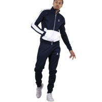 Ensemble jogging homme en coton, 5 pièces, couture de haute qualité, design personnalisé, imperméable et réfléchissant, veste et pantalon.