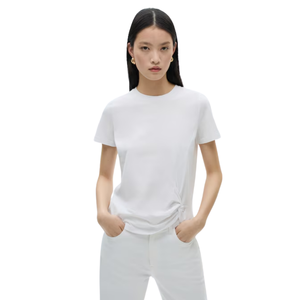 Camisetas de algodón transpirables para mujer, ropa informal de secado rápido, ajuste holgado para adultos, venta al por mayor, tallas personalizadas, temporada de verano - Product Image 1