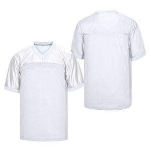 New Unisex American <b>Football</b> Jersey Heat-Transfer Printed 100% Polyester Lightweight Blank Style <b>White</b> <b>Black</b> Green Yellow Blue - Product Image 5