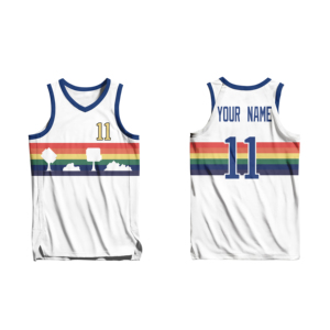 Unisex Striped Basketball Jersey Customizable Polyester Quick Dry Soft Anti UV Bacterial Heat Transfer Printing Vietnam - Product Image 2