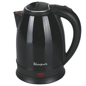 Kooper Portable Electric <b>Kettle</b> 1.8L Capacity 304 Stainless Steel <b>Temperature</b> <b>Control</b> Black Colored Cordless Design - Product Image 1