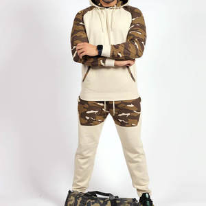 ชุดวอร์มผู้ชายไซส์ใหญ่สำหรับฤดูหนาว แบบมีฮู้ด พิมพ์ลาย ชุดเซ็ตเสื้อแจ็คเก็ตน้ำหนักเบา ระบายเหงื่อได้ดี และกางเกงจ็อกเกอร์ สำหรับใส่ในชีวิตประจำวัน - Product Image 1