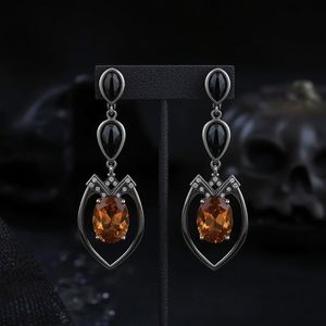 Boucles d'oreilles de mariée en or massif 18 carats, or platine et or rose, ensemble de bijoux de luxe, bijoux fins OEM - Product Image 6