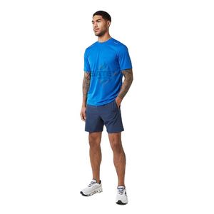Ensemble T-shirt et short décontracté pour homme, été, respirant, deux pièces, manches courtes, 100% coton, tissu personnalisé, vente en gros - Product Image 3
