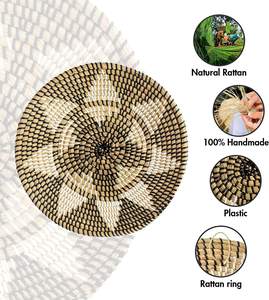 Guirlandes de jasmin blanc Art mural en jute avec pompon Décoration de patio extérieur pour Diwali Mariages indiens - Product Image 3