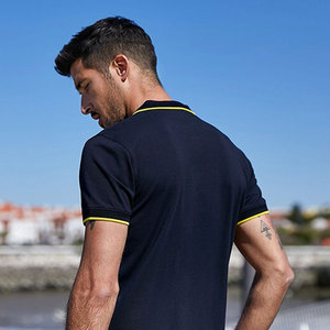 Polo de secado rápido para hombre Polo transpirable logotipo personalizado y bordado - Product Image 6