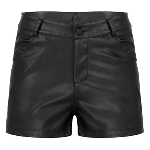 Breathable Leather <b>Shorts</b> Real Leather Slim Fit Gym <b>Short</b> All Custom Waist Size Available <b>Men's</b> Leather <b>Shorts</b> - Product Image 1