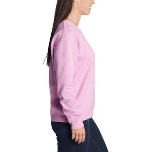 Sudaderas extragrandes de lana para mujer al por mayor, sudaderas con capucha con estampado de letras teñidas lisas, sudaderas de cuello redondo de talla grande para Otoño e Invierno - Product Image 4