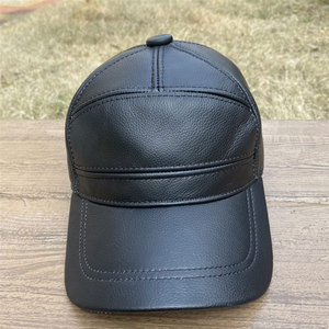 Meilleur prix de gros, casquette en cuir décontractée sur mesure/fabrication dernière conception casquette en cuir à séchage rapide - Product Image 3
