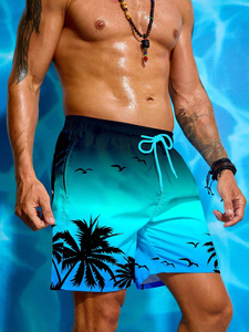 Pantalones Cortos de Playa de Poliéster para Hombre, Novedad de Verano, Pantalones Deportivos Holgados para Fitness al Aire Libre, Pantalones de Playa de Seda Helada de Secado Rápido, Tres Pantalones - Product Image 5