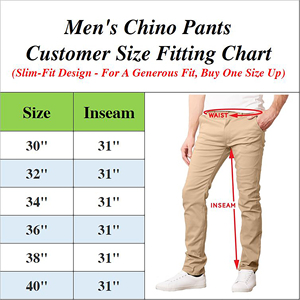 2-Pack Assorted <b>Mens</b> Midweight Denim Straight Colored Wash Solid <b>Stretch</b> Autumn Chino Uniform Work Pants (31 Inseam) - Product Image 3