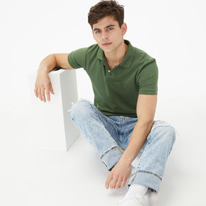 Polo à manches courtes pour homme, tendance, nouvelle collection, fabrication en usine, marque privée, tissu respirant, coupe ajustée, vente chaude - Product Image 2